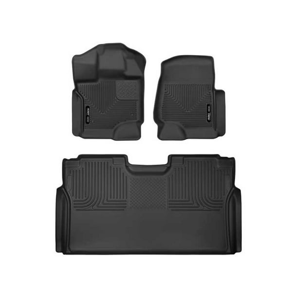 Husky Liners Xact Contour Second Row Floor Liners Black for Ford F150 53411